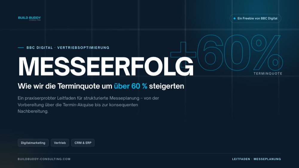 Cover des Freebies: Messeerfolg – Terminquote über 60 %